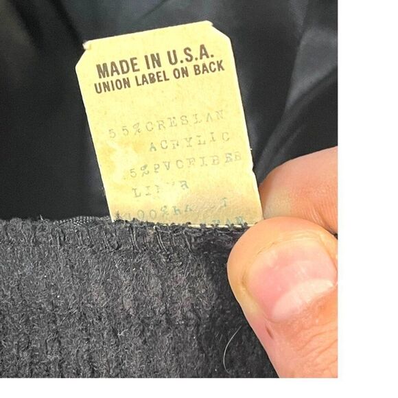 Vintage Amalgamated Glove Workers Union Made Knit Bucket Hat Black Grandpa Core - Picture 7 of 7